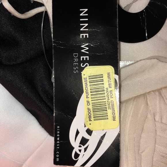 Nine West Black & Ivory Dress. NWT. 4 - Picture 8 of 8